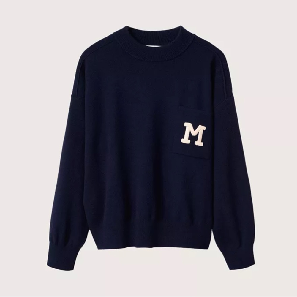 Mango Knit Pocket Sweater